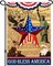 God Bless America 4th of July Garden Flag We the People American Eagle Independence Memorial Day Patriotic Yard Garden Flags for Outside